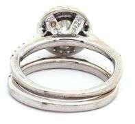 1.15ctw  Round Diamond Double Halo Bridal Set in 14K