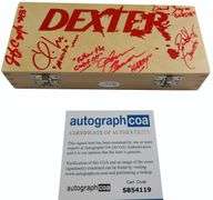 Dexter Cast Autographed Custom Blood Glass Slides Case ACOA