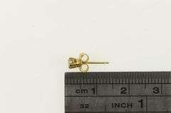 14K Yellow Gold Diamond Solitaire Classic Single Stud Earring