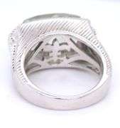 Judith Ripka quartz ring in 925 sterling silver