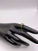 2.2g 14k Yellow Gold Diamond Ring Purple size 6.5