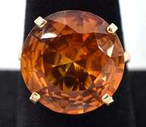 Superb 18K Yellow Gold Citrine Signet Ring