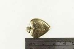 Gold Filled Puffy Engravable Heart Locket Pendant