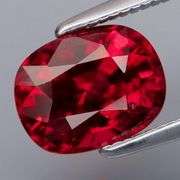 Striking 2.39ct cherry red Rhodolite Garnet