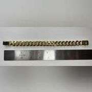 Strong 95 Gram 14 Kt Gold Plate Curb Link Bracelet SA65R