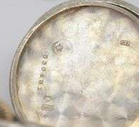 Rare 1908 Gala Swiss-Made .8 Silver Niello Pocket Watch