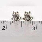 Wild 925 Frog Stud Earrings
