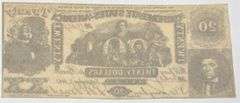 CH CU Sept 21 1861 $20 Early CSA Note