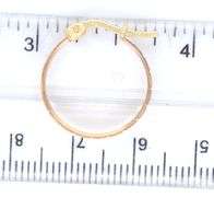 14kt Tri color gold small hoop earrings