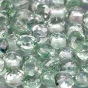 Fantastic 5.09ct diamond cut GREEN Sapphire set