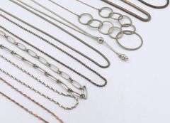 Group Lot of Vintage 925 sterling silver chains