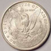 1902-O Morgan Silver Dollar, Circulated With Luster.