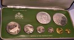 1976 National Coinage Of Guyana Proof Set