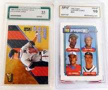 2 Chipper Jones Graded Baseball Cards