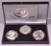2006 American Silver Eagle 20th Anniversary Silver Coin Set