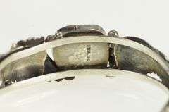 Sterling Silver Elaborate Southwestern Leaf Feather Bracelet