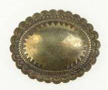 Sterling Silver Southwestern Ornate Stamped Belt Loop