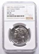 MS70 2017 $25 American Palladium Eagle High Relief 1oz Palladium NGC
