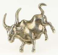 Sterling Silver John Hardy Ox Chinese Zodiac Lapel Pin/Brooch