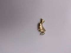 1.6g 14k YG Pendant African Bust Head 1"