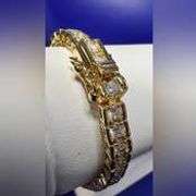 Dazzling 16.85 Ctw Lab Simulated Diamond Tennis Bracelet SA41R