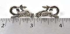 Sterling Silver Bird Stud Earrings