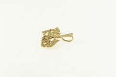 14K Yellow Gold I Love Cats Kitty Cats Kittens Playing Pendant