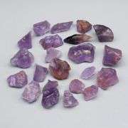 Collectors untreated 82.15ct uncut Amethyst set