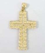 Honorable 10K Yellow Gold Cross Pendant