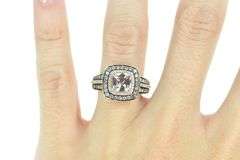 14K Rose Gold 2.14 Ctw LeVian Morganite Diamond Halo Ring