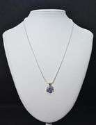 Nataural 1.5 Ct Tanzanite Solid 925 Sterling Silver Pendant
