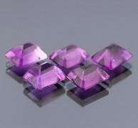 Royal purple! 22.50ct 11x9mm real Brazilian Amethyst set