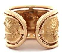 Carrera y Carrera Ecuestre Horse Open Band Ring in 18K