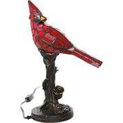 Cardinal Stained Glass Estate Lamp