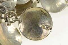 Sterling Silver Southwestern Round Turquoise Stamped Belt