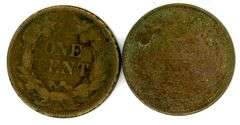1857 & 1858 Flying Eagle Cents