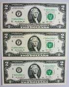 (3) Superb Crisp 2013 $2 Star Notes Atlanta-Consecutive!