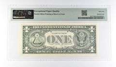 PMG 66 Gem Unc EPQ $1 1981 FRN Richmond Fr#1911-E Offset Print Error