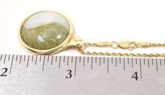 Elegant 14K Yellow Gold Ying Yang Pendant Necklace