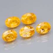 Glittering 3.43ct set of golden Ceylon Sapphires