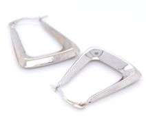 3 Pairs of 14kt white gold earrings