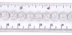 18kt White gold 12.16ctw diamond cluster bracelet