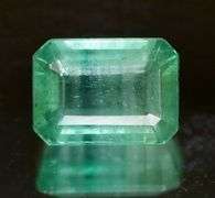 Stunning 1.06ct bright blue green Colombian emerald