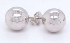 3 Pairs of 14kt white gold earrings