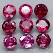 Beautiful 5.21ct cherry pink Rhodolite Garnet set