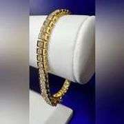 Dazzling 16.85 Ctw Lab Simulated Diamond Tennis Bracelet SA41R