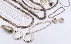Big group lot of Vintage 925 sterling silver mixed jewelry