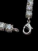 14 Kt White Gold Plated 12.5 Ctw Lab Simulated Diamond Tennis Bracelet