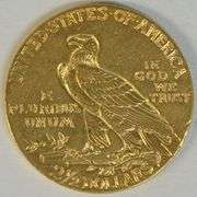 Lovely blazing BU 1929 US $2.50 Indian Gold Piece. Last year of issue