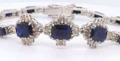 Gorgeous sapphire & diamond bracelet